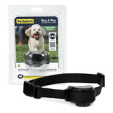 PetSafe Stay & Play transmitter setup image shows quick wireless boundary installation for yards.