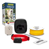 Petsafe Stubborn Dog In-Ground Fence boundary setup guides a customizable yard boundary for safe outdoor play.
