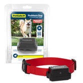 PetSafe Stubborn Dog In-Ground Fence receiver collar showing adjustable fit for outdoor training