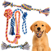 Pets&Goods dog rope chew toy 5-pack shown for durable teething fun.