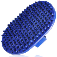 Pets&Goods rubber grooming brush deshedding action for dogs and cats during bath time.