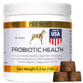 PetScy probiotic chews dog bundle pack for gut support
