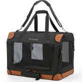 Petseek extra-large cat carrier exterior shows sturdy travel protection.