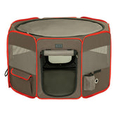 Petsfit 36in dog playpen setup enables quick, tool-free assembly for travel.