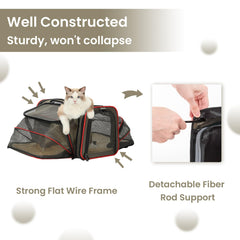 Petsfit carrier plush pad provides cozy resting surface during travel