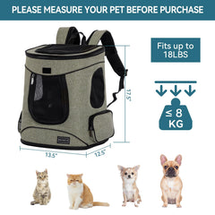 Petsfit Cat Dog Backpack interior with removable cozy mat for easy cleaning