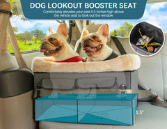 Petsfit dog car seat collapsible design enables easy storage when not in use.