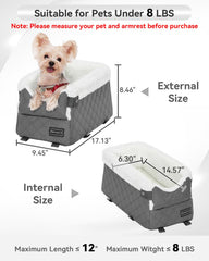 PETSFIT dog car seat harness hook detail highlights reduced pet jumping while driving.