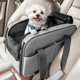 PETSFIT multipurpose console dog car seat side view for compact travel comfort.
