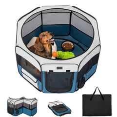 Petsfit portable dog playpen 36-inch overview shows spacious indoor and outdoor safety.