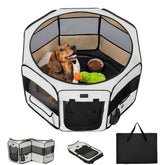 Petsfit portable dog playpen 36-inch setup for quick travel
