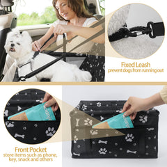 PetsHome dog car seat fixed leash keeping pet safely contained