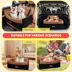 PetsHome dog car seat non-slip bottom keeps the seat steady on roads.