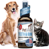 PetSilver Teeth & Gum Spray bottle for at-home dental care and fresh breath.