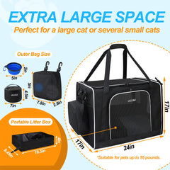 Petskd car-travel cat carrier with seat anchors for secure in-vehicle setup.