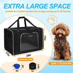 Petskd extra large carrier mesh windows provide ventilation and odor dispersion.