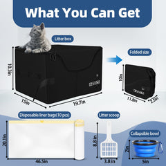 Petskd lightweight litter box at 3 lbs highlights effortless transport