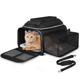 Petskd top-side expandable carrier under-seat design for airline travel