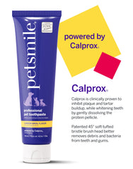 Petsmile VOHC recommendation logo on packaging signals veterinary-grade oral care