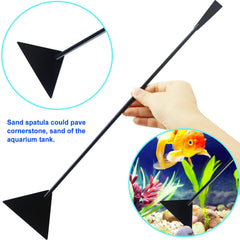 Petsocie straight tweezers reach beneath plants for accurate placement.