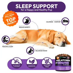 Petsology Advanced Melatonin dog chews puppy-friendly — easy way to establish sleep routine