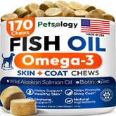Petsology Omega3 para perros, gomitas, piel sana y pelaje brillante.