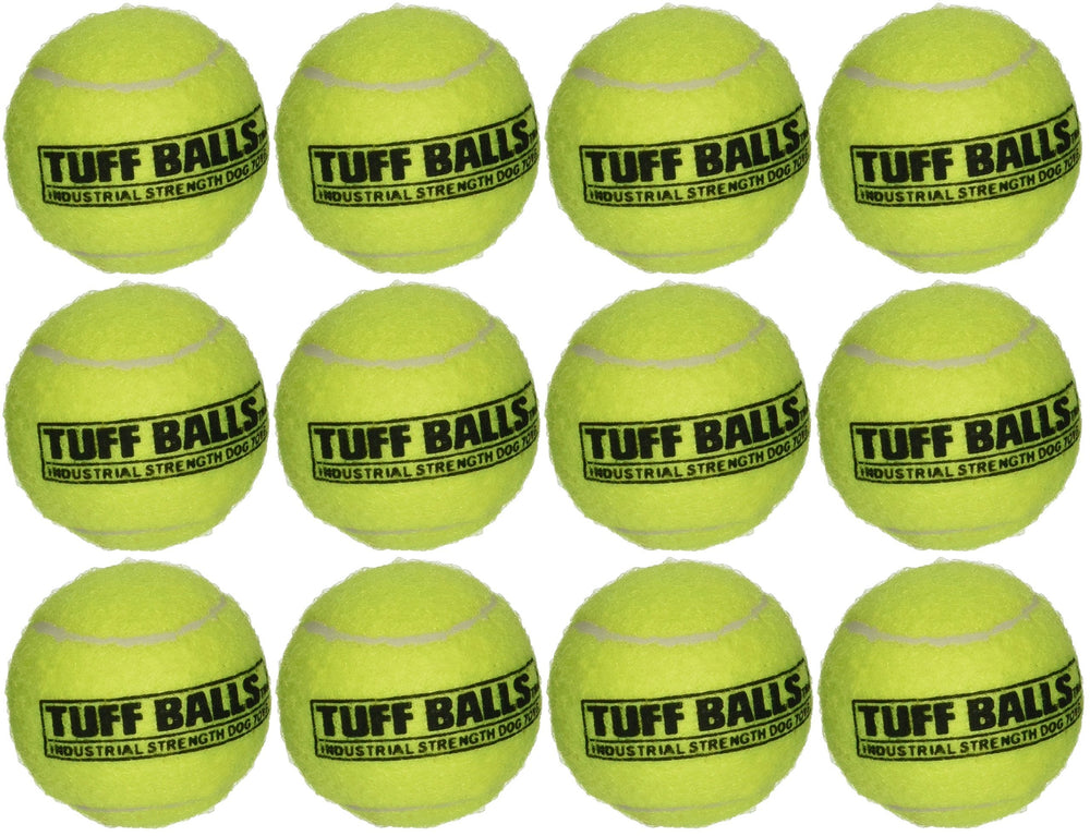 PetSport Jr Tuff Ball small dog toy in action for interactive play and training.