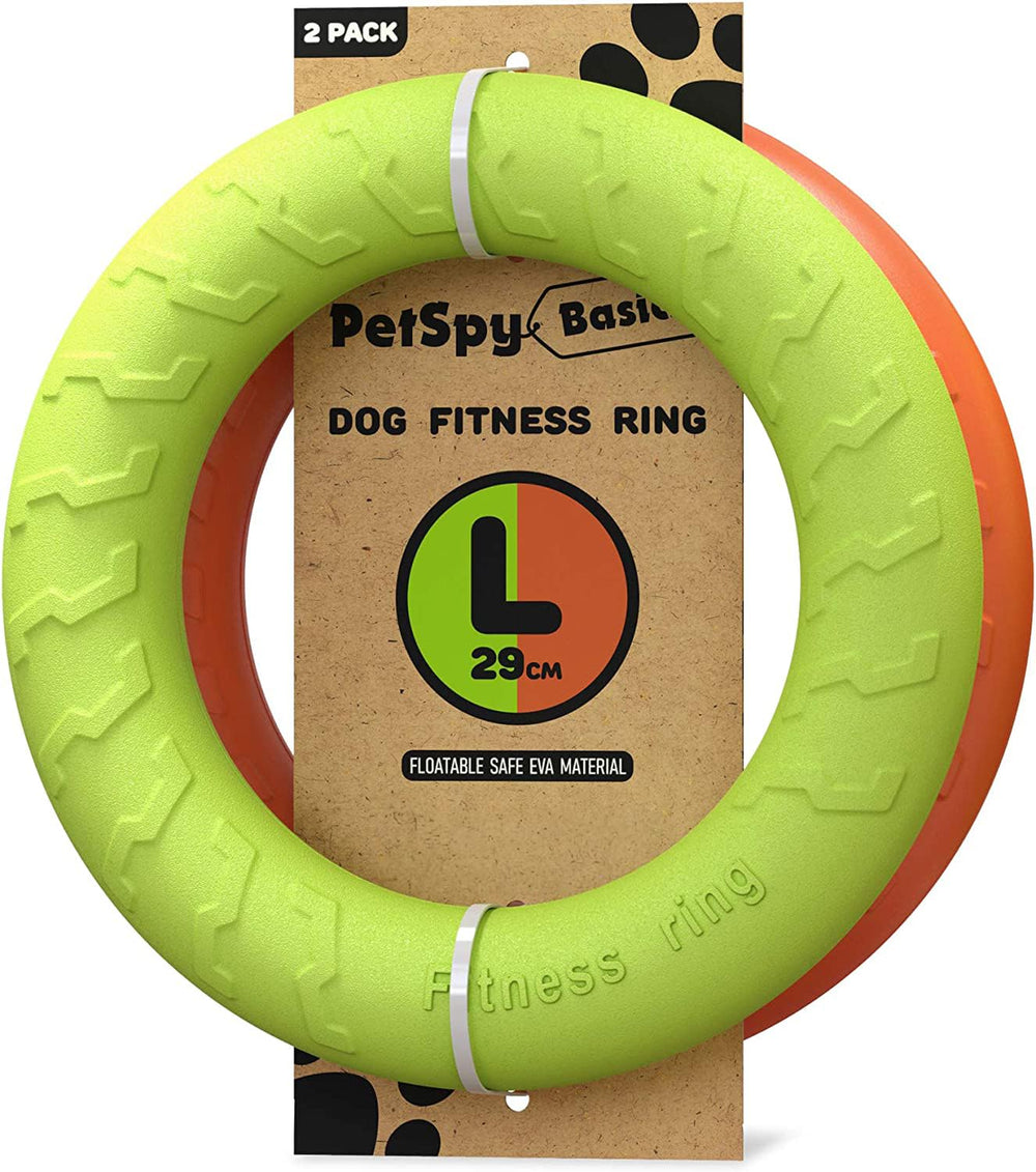 PetSpy dog ring toy large flying disc for long-range fetch training.