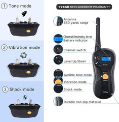 PetSpy collar dial displays 16 levels for customizable corrections.