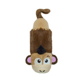 Petstages Lil' Squeak Monkey plush dog toy small close-up of the squeaker for interactive play.