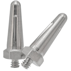 PetsTEK replacement prongs 1-inch stainless steel contact points for Dogtra collars; durable, corrosion-resistant contact for training.