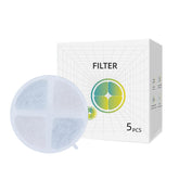 Petsuper cat water fountain filter pack front view for easy restocking