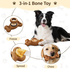 PETSWEET 3-in-1 enrichment toy filled with treats for extended licking.