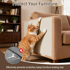 PETSWEET cat scratch mat corner coverage keeps walls safe and adds stylish protection.