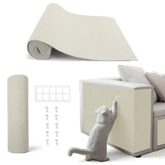 PETSWEET Cat Scratch Mat provides sofa protection while soothing paws during scratching.
