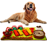 Pettain Snuffle Mat setup shows 32x20 layout for enrichment