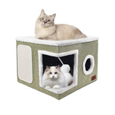 PETTDATE cat bed open top platform offers roomy lounging for indoor cats
