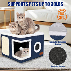 PETTDATE cat bed scratch pad protects furniture while inviting play.