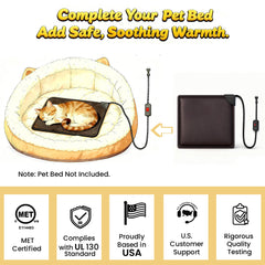 PetTemp bed warmer therm regulator close-up showing constant temperature warmth.