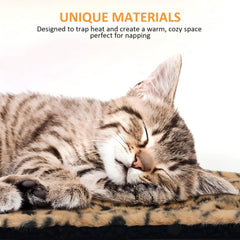PetTemp self-warming cat bed pad on floor offering steady warmth for pets