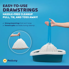 Pettiny leakproof and odor-proof design keeps rooms fresh between changes.