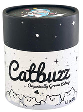 Pettobox Catbuzz premium catnip packaging preserves freshness for easy sprinkling.