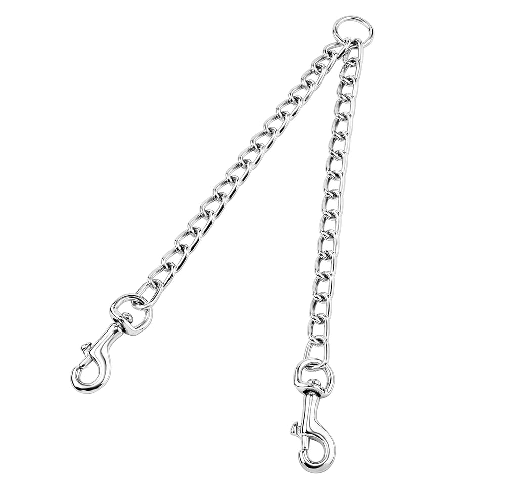 PETTOM heavy-duty 2-way dog lead side view for effortless dual-dog walks