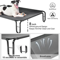 Pettycare frame close-up shows powder-coated steel durability and stability.
