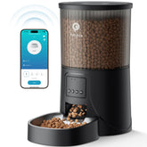PETULTRA automatic cat feeder wifi front view enables remote feeding control.
