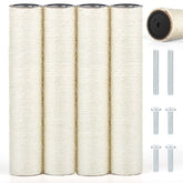 PETUOL sisal scratch post 15.7 inch height supports claws and furniture protection