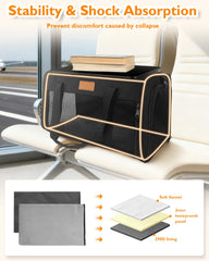 PETUX cat carrier features double-sided cushion for cozy resting during flights