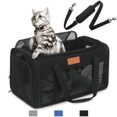 PETUX TSA-approved cat carrier underseat view, fits small cats up to 12 lb