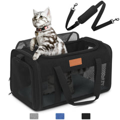 PETUX TSA-approved cat carrier underseat view, fits small cats up to 12 lb