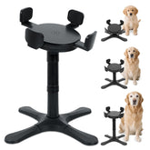 PETVENTURE adjustable dog bowl stand setup enables elevated feeding for easier dining.